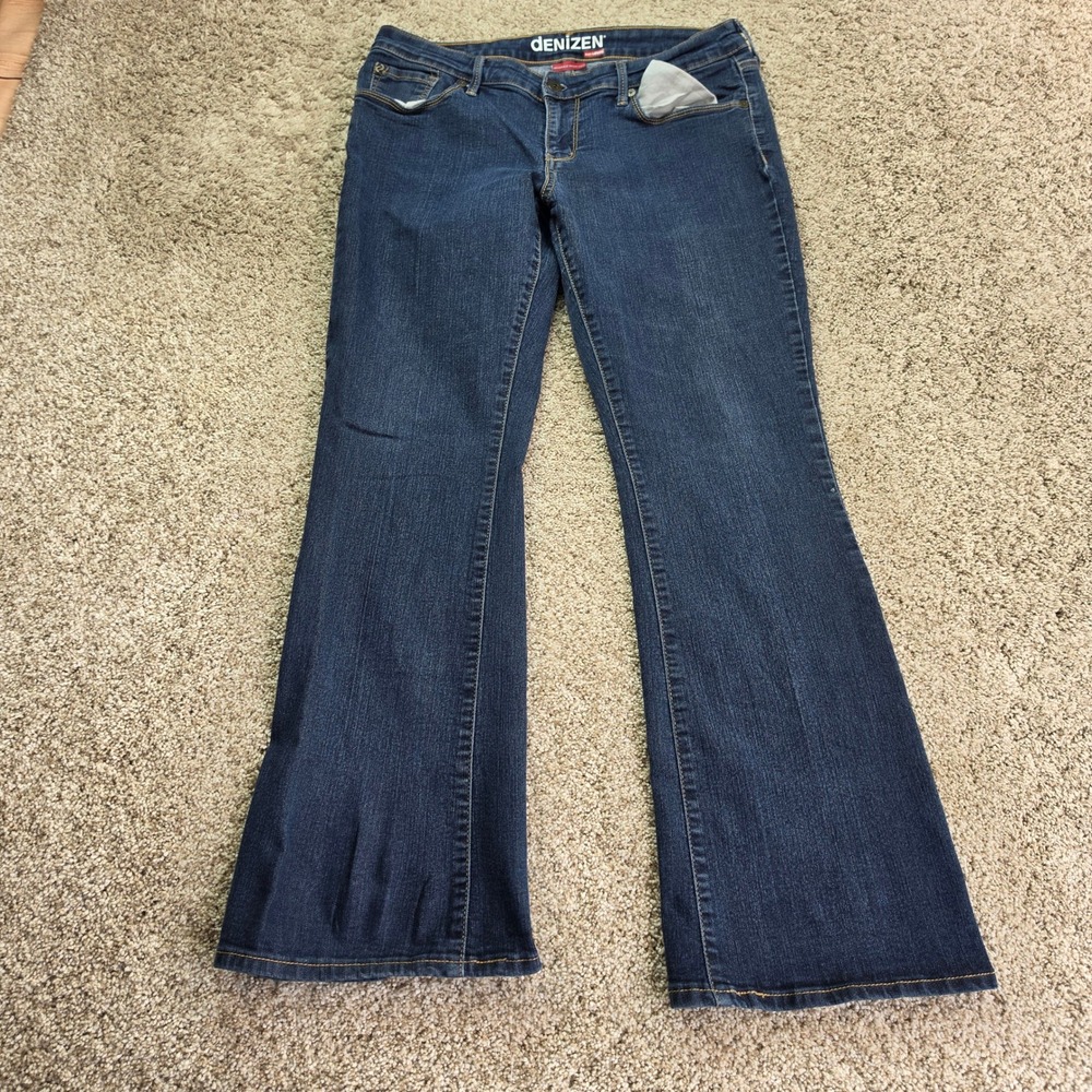 Denizen from Levi's Modern Bootcut Jeans Womens 14 S/C Dark Wash Stretch Denim